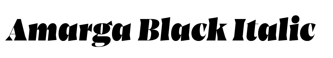 Amarga Black Italic